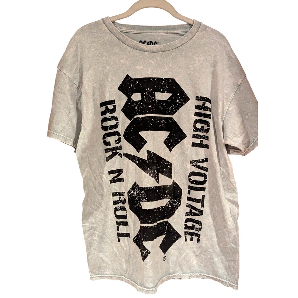 ACDC High Voltage Rock N Roll Graphic T Shirt Mens Size M Medium